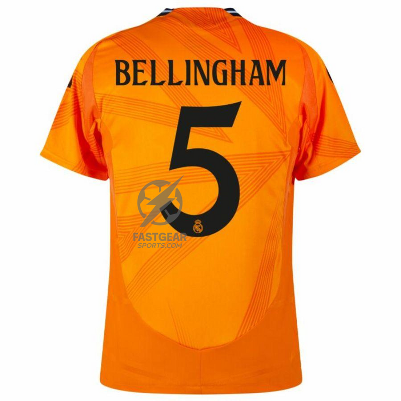 Real Madrid Away Fan Jersey 2024/25 Patches UCL UEFA Foundation (Official Printing)