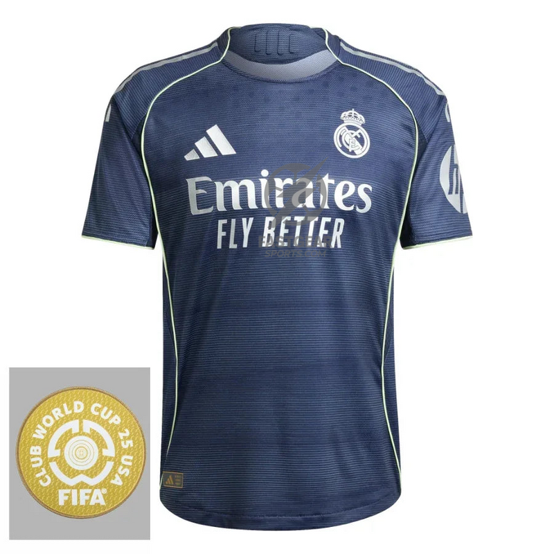 Real Madrid Away Fan Jersey 2025/26 Patch Club World Cup