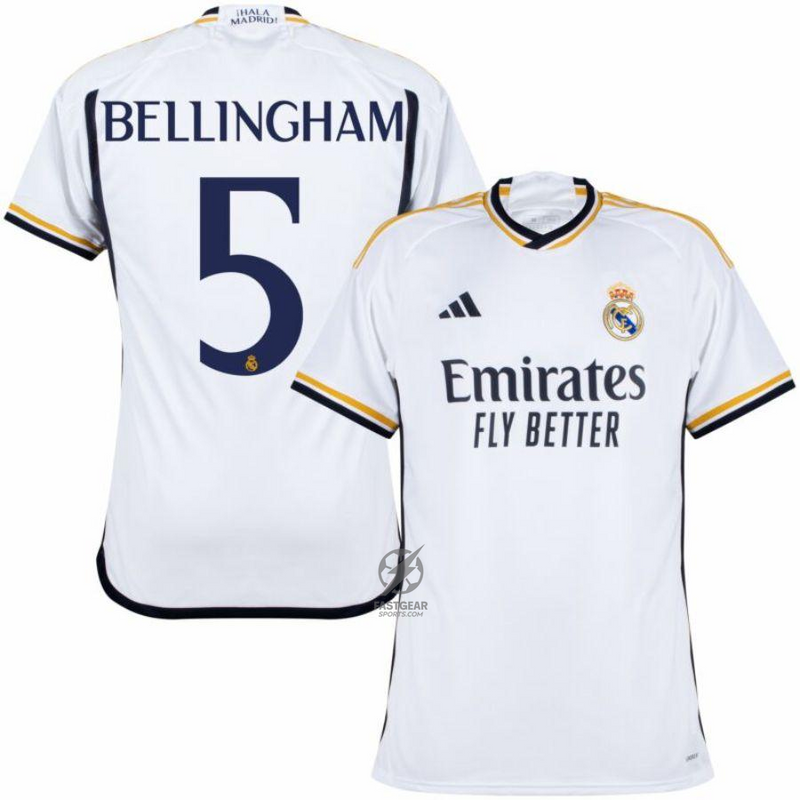 Real Madrid Bellingham 5 Home Fan Jersey 2023/24