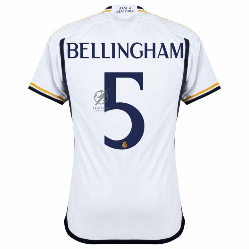 Real Madrid Bellingham 5 Home Fan Jersey 2023/24