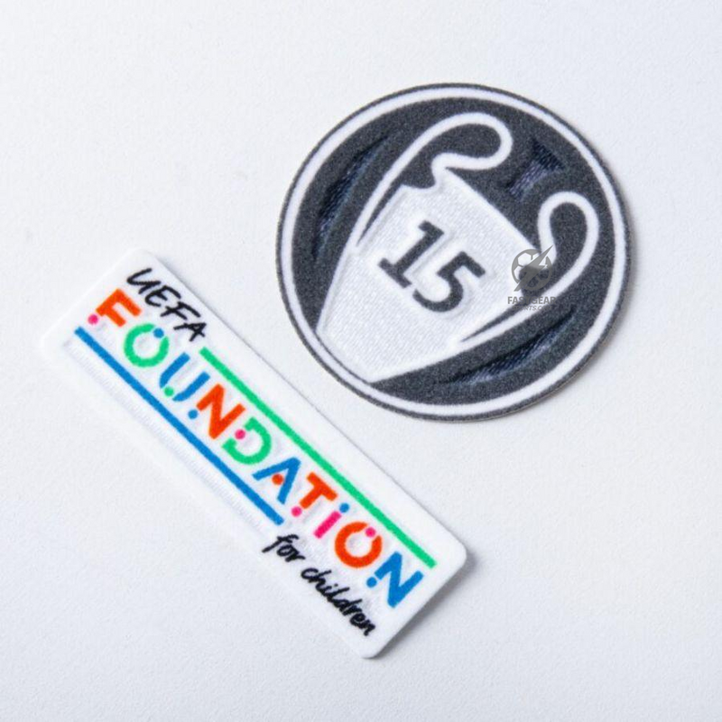 Real Madrid Bellingham 5 Home Fan Jersey 2024/25 Patches UCL UEFA Foundation (Official Printing)