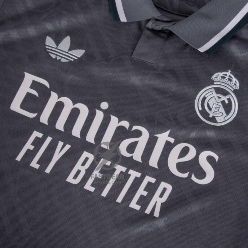 Real Madrid Endrick 16 Third Fan Jersey 2024/25 Patches UCL UEFA Foundation (Official Printing)