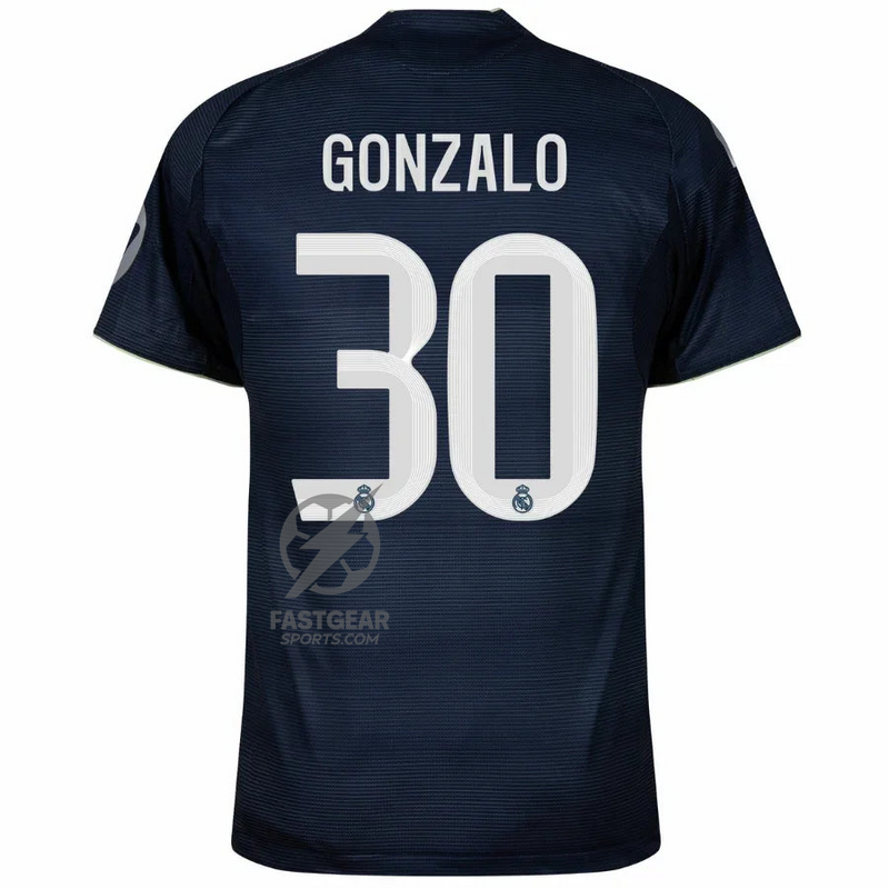 Real Madrid Gonzalo 30 Away Fan Jersey 2025/26