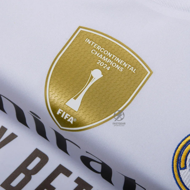 Real Madrid Home Bellingham 5 Fan Jersey 2025/26 FIFA Intercontinental Champions Patch