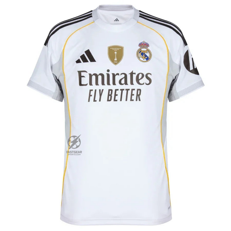 Real Madrid Home Bellingham 5 Fan Jersey 2025/26 FIFA Intercontinental Champions Patch