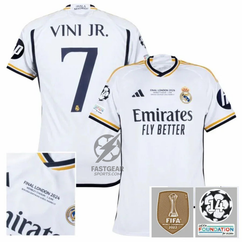 Real Madrid Home Fan Jersey 2023/24 Vini Jr. 7