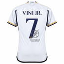 Real Madrid Home Fan Jersey 2023/24 Vini Jr. 7 Patch FIFA WCC Patch UCL UEFA Foundation Patches