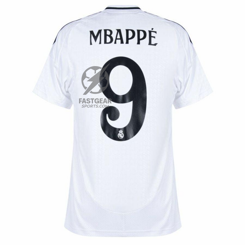 Real Madrid Home Fan Jersey 2024/25 Patches UCL UEFA Foundation (Official Printing)