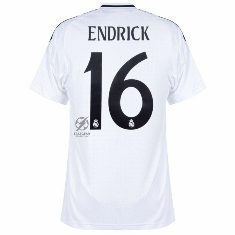 Real Madrid Home Fan Jersey 2024/25 Patches UCL UEFA Foundation (Official Printing)