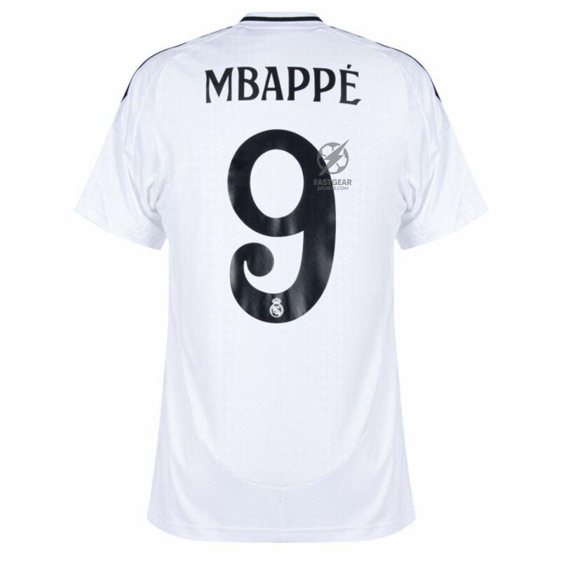 Real Madrid Home Fan Jersey 2024/25 Patches UCL UEFA Foundation (Official Printing)