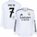 Real Madrid Home Long Sleeve Fan Jersey 2024/25 Vini Jr. 7