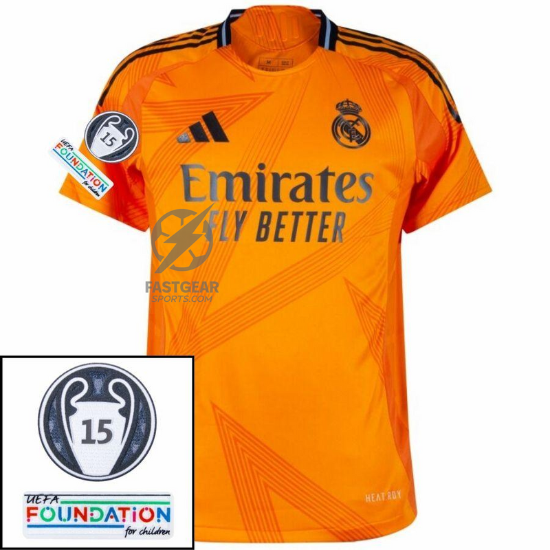 Real Madrid Modric 10 Away Fan Jersey 2024/25 Patches UCL UEFA Foundation (Official Printing)