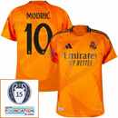 Real Madrid Modric 10 Away Fan Jersey 2024/25 Patches UCL UEFA Foundation (Official Printing)