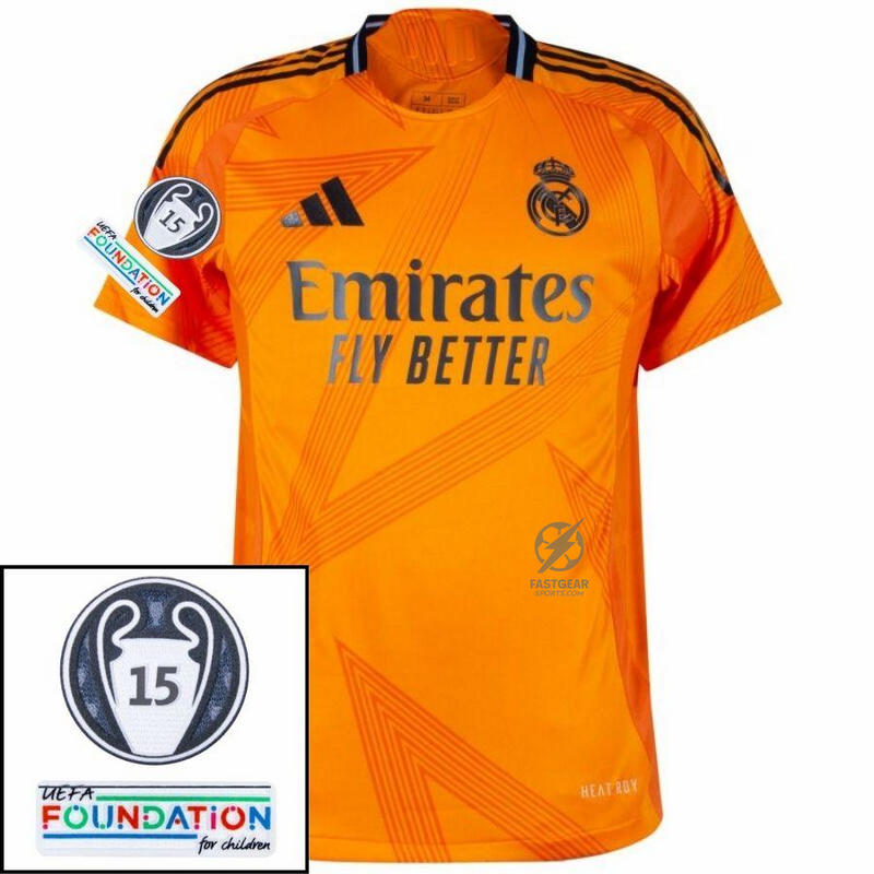 Real Madrid Modric 10 Away Fan Jersey 2024/25 Patches UCL UEFA Foundation (Official Printing)