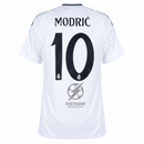 Real Madrid Modric 10 Home Fan Jersey 2024/25 Patches UCL UEFA Foundation (Official Printing)
