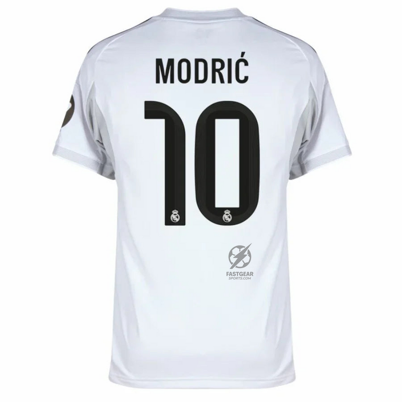 Real Madrid Modric 10 Home Fan Jersey 2025/26 Patch Club World Cup
