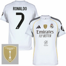 Real Madrid Ronaldo 7 Home Fan Jersey 2025/26 FIFA Intercontinental Champions Patch