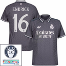 Real Madrid Third Fan Jersey 2024/25 Patches UCL UEFA Foundation (Official Printing)