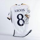 Real Madrid Toni Kroos 8 Home Fan Jersey 2023/24 Patch FIFA WCC Patch UCL UEFA Foundation Patches