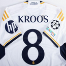 Real Madrid Toni Kroos 8 Home Fan Jersey 2023/24 Patch FIFA WCC Patch UCL UEFA Foundation Patches