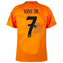 Real Madrid Vini JR. 7 Away Fan Jersey 2024/25 Patches UCL UEFA Foundation (Official Printing)