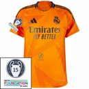 Real Madrid Vini JR. 7 Away Fan Jersey 2024/25 Patches UCL UEFA Foundation (Official Printing)