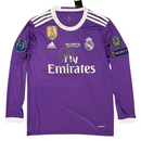 Real Madrid  Cristiano Ronaldo Away Retro 2016-17 Patches UCL UEFA Respect Final World (Official Printing)