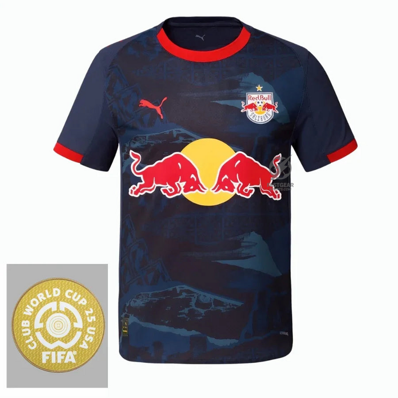 Red Bull Salzburg Away Fan Jersey 2025/26 Patch Club World Cup