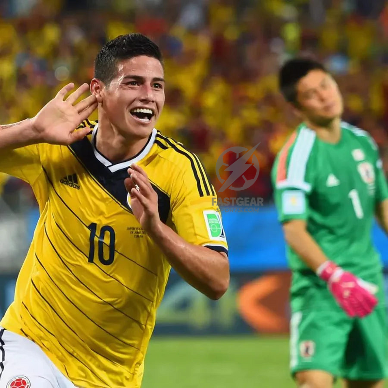 Retro Colombia Home Jersey 2014 James