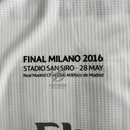 Retro Real Madrid 2015/16 Home Long Sleeve Final Milano 2016 Patches UCL 10 UEFA Respect