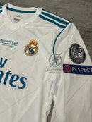 Retro Real Madrid Long-sleeve Home Jersey 2017/18