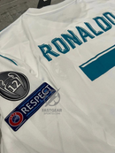 Retro Real Madrid Long-sleeve Home Jersey 2017/18