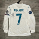 Retro Real Madrid Long-sleeve Home Jersey 2017/18