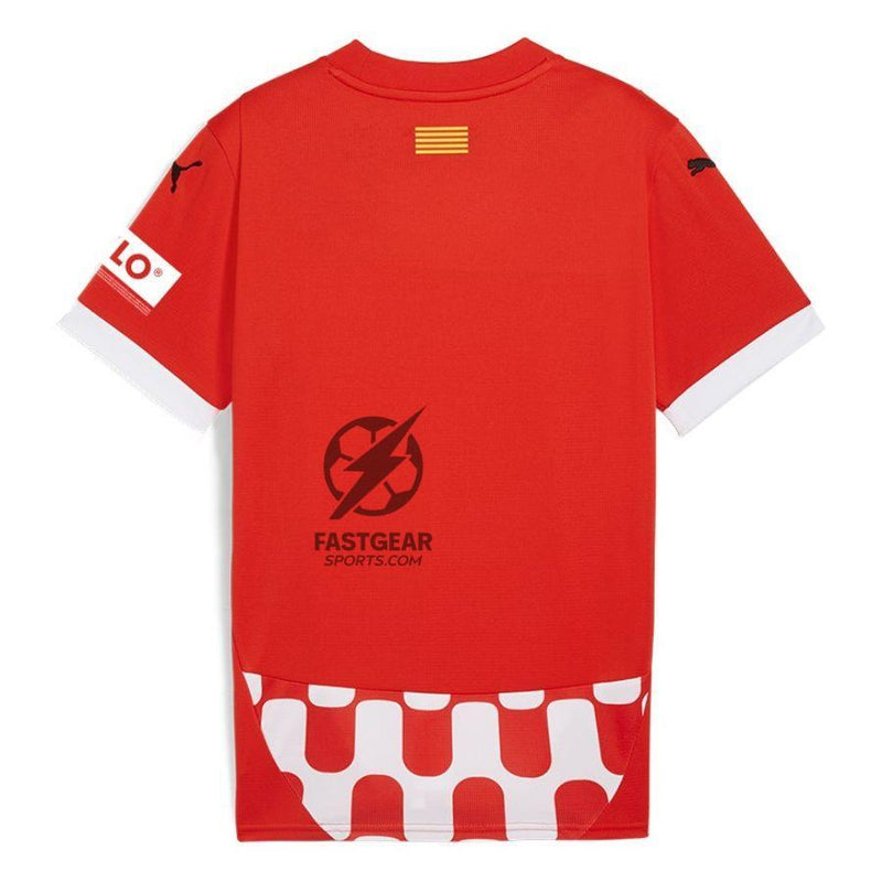 Girona Home 2024/25 Patches UCL UEFA Foundation (Official Printing)