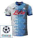 Atalanta Fan Jersey 2024/25 Patches UCL UEFA Foundation (Official Printing)