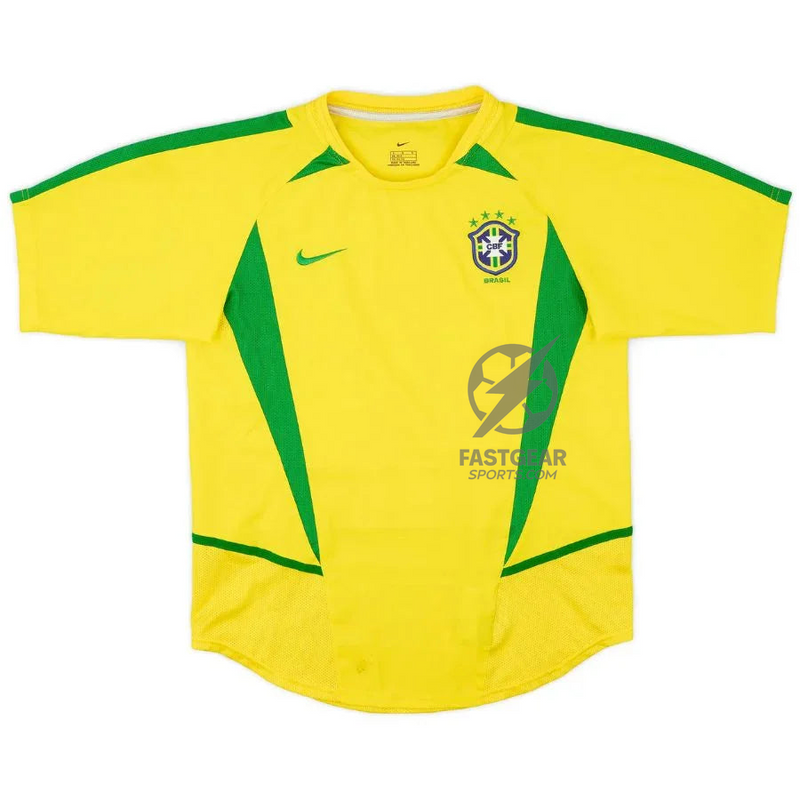 Ronaldinho 11 Brazil Home Retro 2002 World Cup Ronaldo Ronaldinho Rivaldo