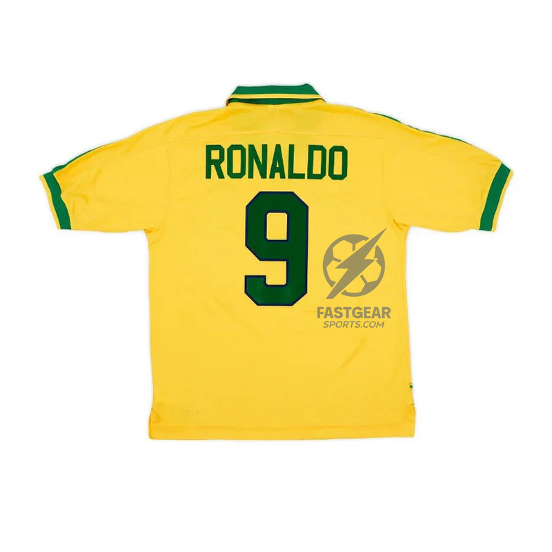 Ronaldo 9 Brazil Home Retro 1997