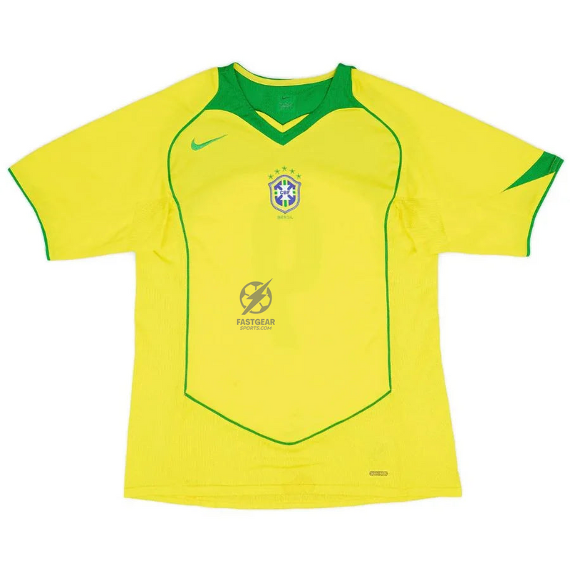 Ronaldo 9 Brazil Home Retro 2004