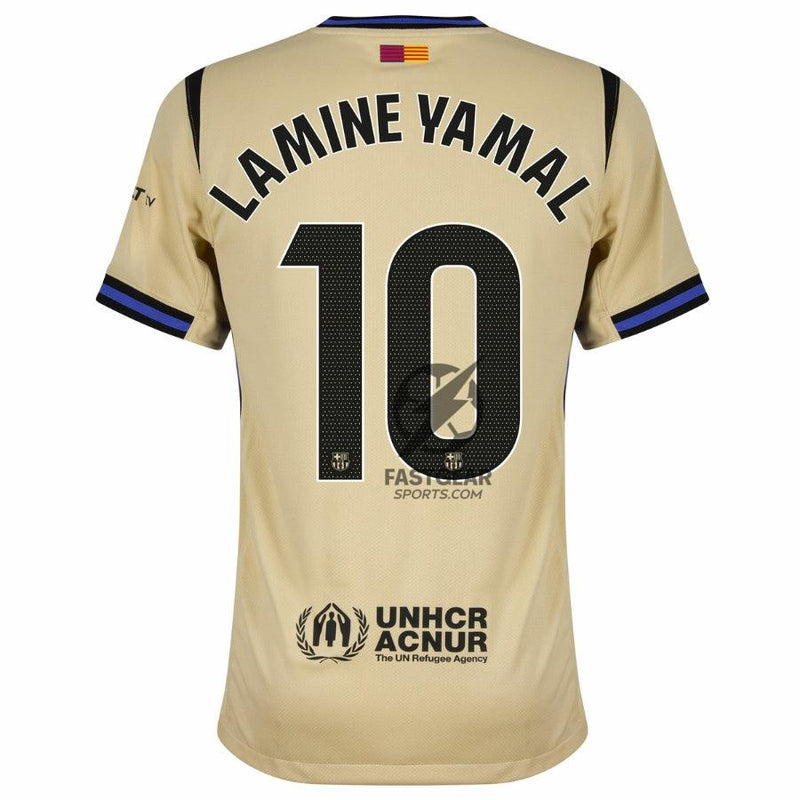 Barcelona Away Lamine Yamal 10 Fan Jersey 2025/26 Official Printing (La Liga)