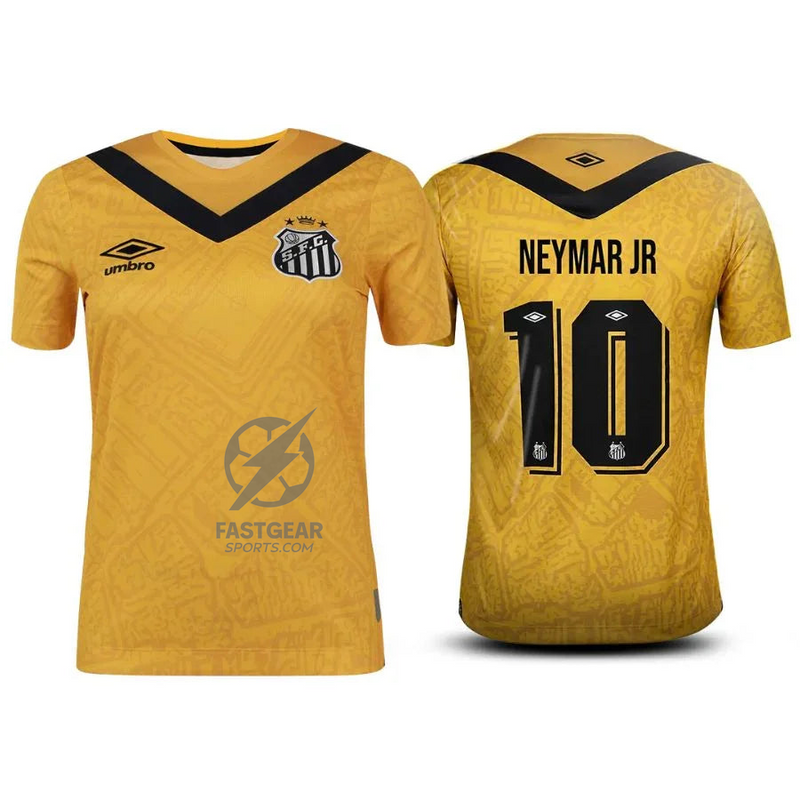 Santos Neymar JR 10 Third Fan Jersey Women's 2024/25
