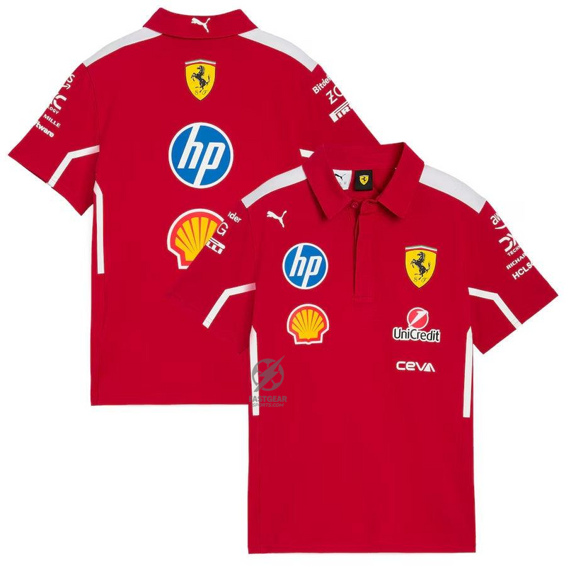 Scuderia Ferrari  2025 Team Polo Formula 1 F1 Formula One