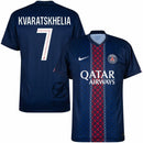 PSG Kvaratskhelia 7 Home Fan Jersey 2025/26