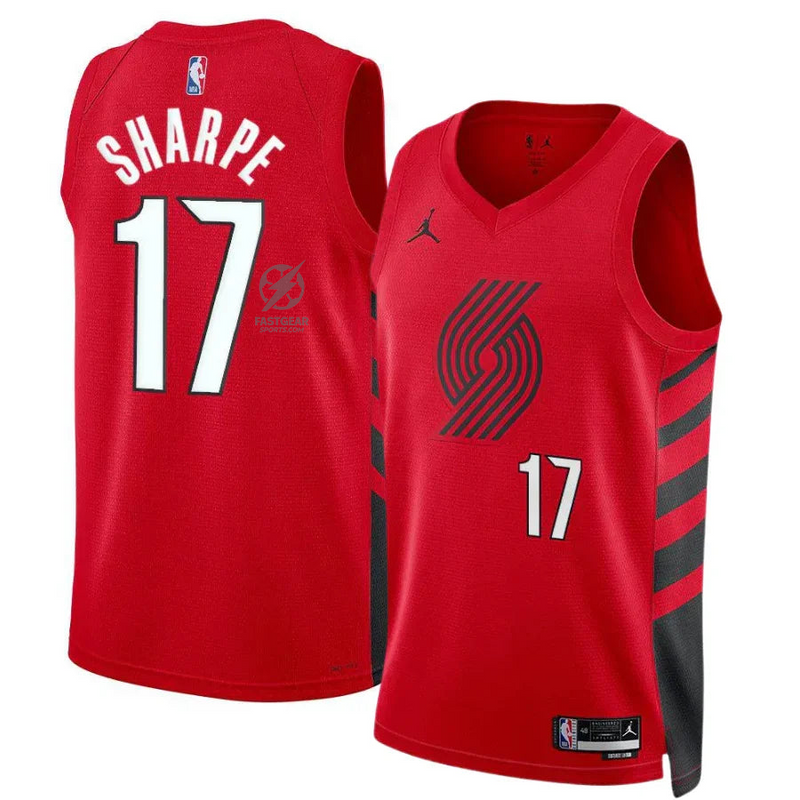 Sharpe 17 Portland Trail Balzers Jordan Statement Edition 24/25 NBA Jersey