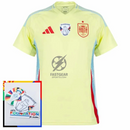 Spain Away Fan Jersey 2025/26 Euro 2024 & Foundation Tournament Patches (Official Printing)