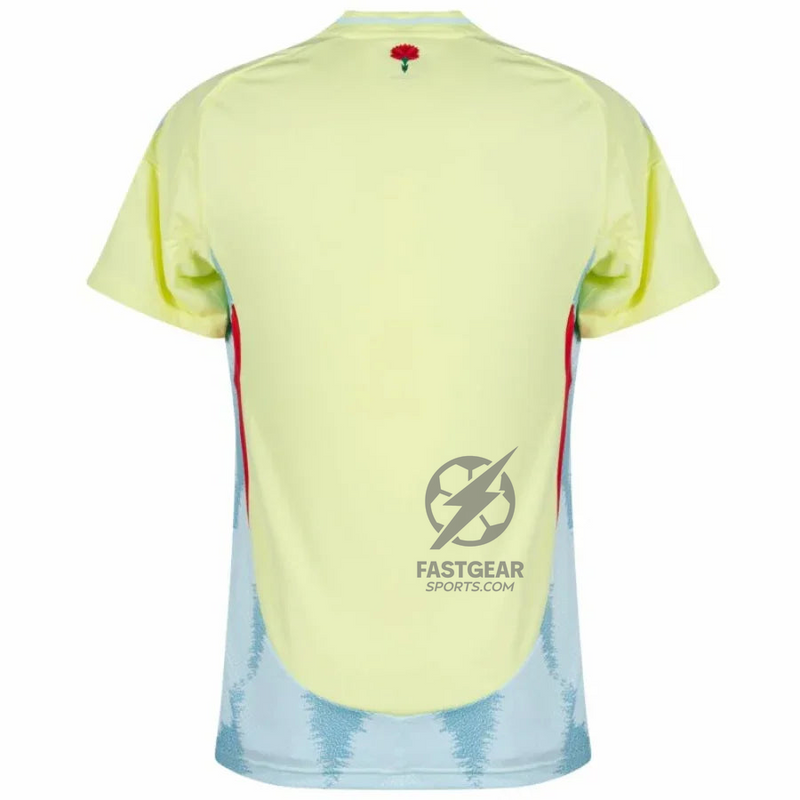 Spain Away Fan Jersey 2025/26 Euro 2024 & Foundation Tournament Patches (Official Printing)