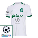 Sporting CP Fan Jersey Away 2024/25 Patches UCL UEFA Foundation (Official Printing)