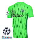 Sporting CP Fan Jersey Fourth 2024/25 Patches UCL UEFA Foundation (Official Printing)