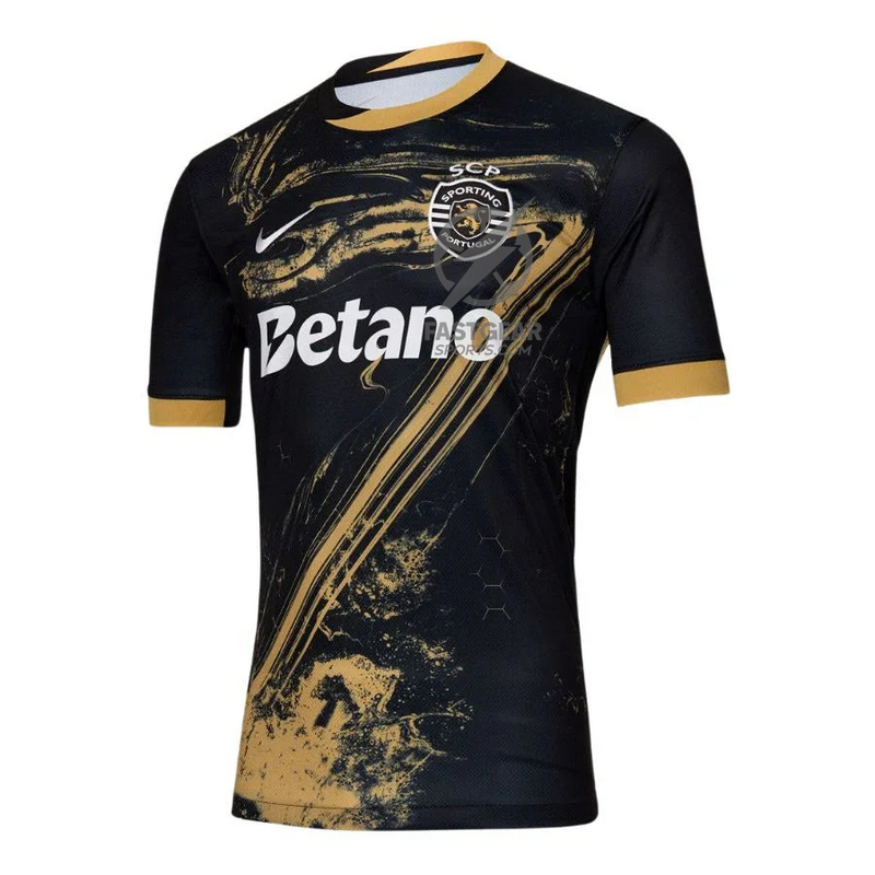 Sporting CP Fan Jersey Third 2024/25 Patches UCL UEFA Foundation (Official Printing)