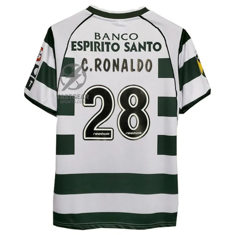 Sporting Home Retro Jersey 2002/03