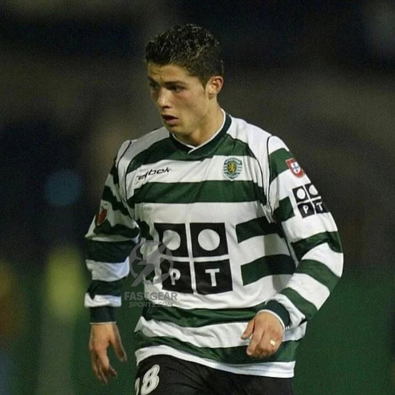 Sporting Home Retro Jersey 2002/03